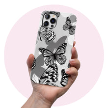 Load image into Gallery viewer, Monochromic Butterfly  - Tough iPhone Case
