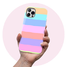 Load image into Gallery viewer, Pastel Rainbow  - Tough iPhone Case
