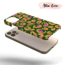 Load image into Gallery viewer, Green &amp; Pink Leopard  - Tough iPhone Case
