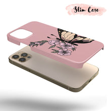 Load image into Gallery viewer, Abstract Pink Butterfly - Tough iPhone Case
