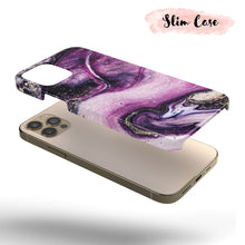 Load image into Gallery viewer, Purple Galaxy Marble  - Tough iPhone Case
