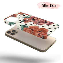 Load image into Gallery viewer, Polka Dot Rose  - Tough iPhone Case
