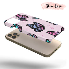 Load image into Gallery viewer, Pink Butterfly  - Tough iPhone Case
