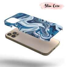 Load image into Gallery viewer, Quartz Azure - Blue Tie Dye iPhone Case
